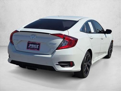 Platinum White Pearl 2020 Honda Civic Sport
