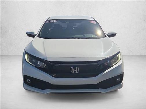 Platinum White Pearl 2020 Honda Civic Sport