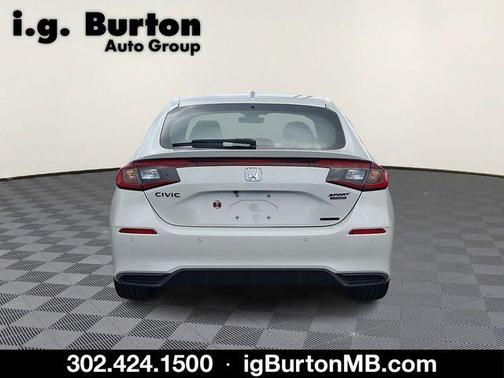 Platinum White 2026 Honda Civic Hybrid Sport Touring