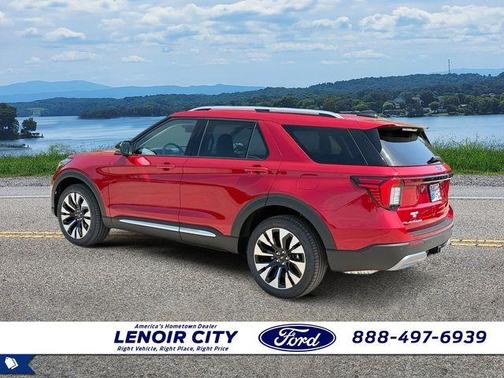 Rapid Red Metallic Tinted Clearcoat 2026 Ford Explorer Platinum