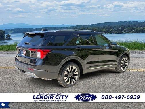 Agate Black Metallic 2026 Ford Explorer Platinum