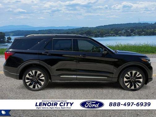 Agate Black Metallic 2026 Ford Explorer Platinum