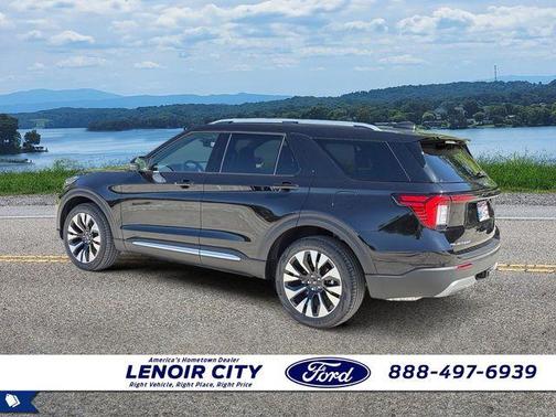 Agate Black Metallic 2026 Ford Explorer Platinum
