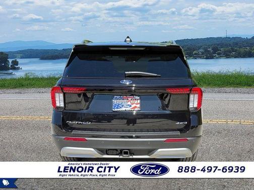 Agate Black Metallic 2026 Ford Explorer Platinum