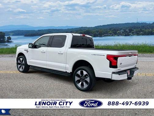 Space White Metallic 2025 Ford F-150 Lightning Platinum
