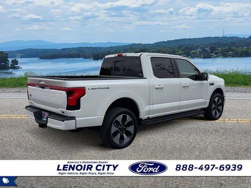 Space White Metallic 2025 Ford F-150 Lightning Platinum
