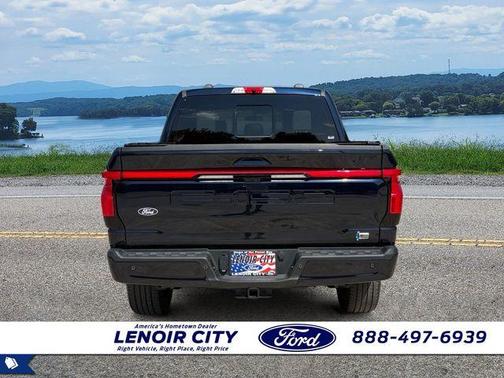 Antimatter Blue Metallic 2025 Ford F-150 Lightning Platinum