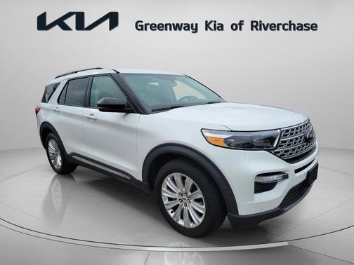 Star White Metallic Tri-Coat 2022 Ford Explorer Limited