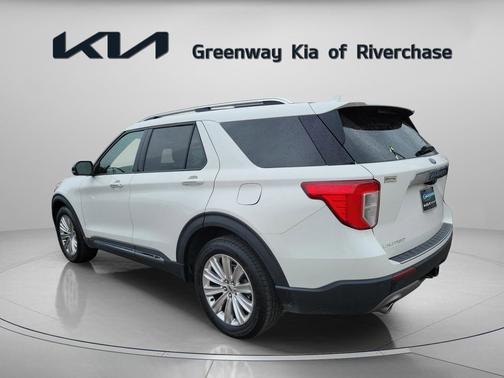Star White Metallic Tri-Coat 2022 Ford Explorer Limited