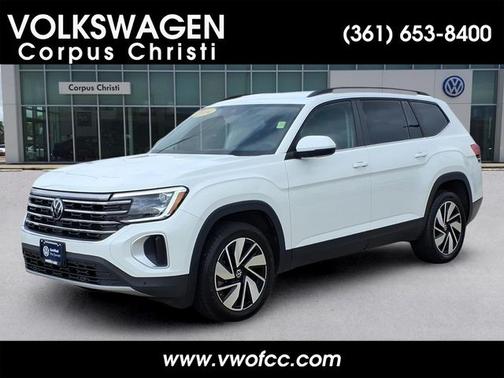 Pure White 2024 Volkswagen Atlas 2.0T SE w/ Technology