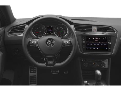 Pure White 2021 Volkswagen Tiguan 2.0T SE R-Line Black