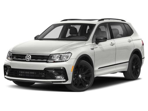 Pure White 2021 Volkswagen Tiguan 2.0T SE R-Line Black