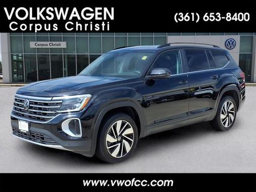 Deep Black Pearl Effect 2024 Volkswagen Atlas 2.0T SE