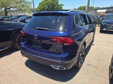 Atlantic Blue 2022 Volkswagen Tiguan 2.0T SEL R-Line