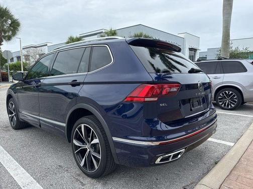 Atlantic Blue 2022 Volkswagen Tiguan 2.0T SEL R-Line