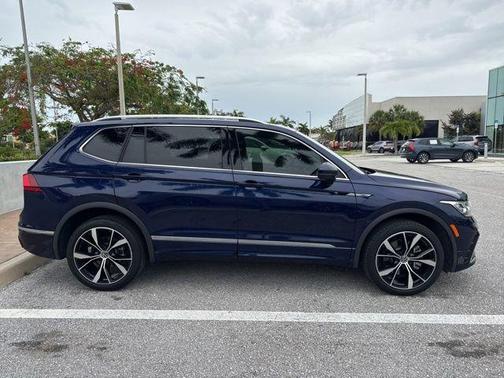 Atlantic Blue 2022 Volkswagen Tiguan 2.0T SEL R-Line