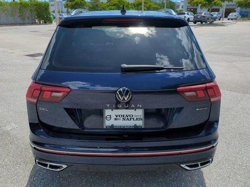 Atlantic Blue 2022 Volkswagen Tiguan 2.0T SEL R-Line