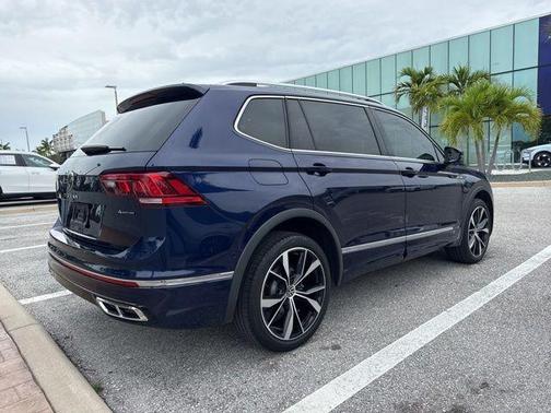 Atlantic Blue 2022 Volkswagen Tiguan 2.0T SEL R-Line