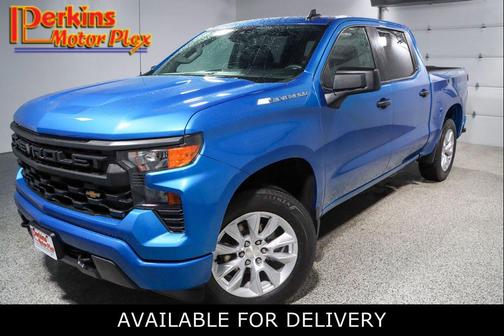 Glacier Blue Metallic 2024 Chevrolet Silverado 1500 Custom