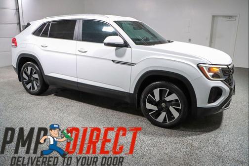 Pure White 2024 Volkswagen Atlas Cross Sport 2.0T SE w/Technology