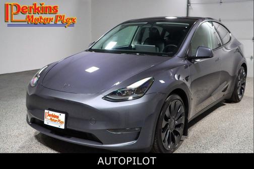 Gray 2023 Tesla Model Y Performance Dual Motor All-Wheel Drive