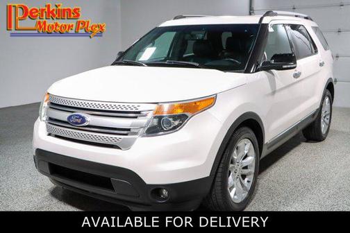 White Platinum Metallic Tri-Coat 2014 Ford Explorer XLT