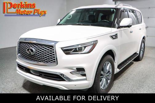 Moonstone White 2022 INFINITI QX80 Luxe SUV