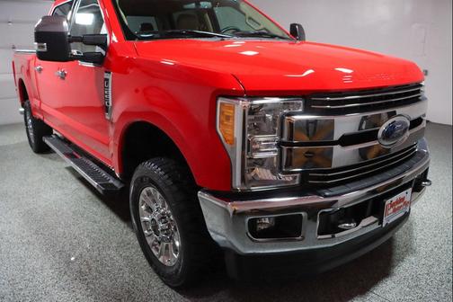 Red 2017 Ford F-250 Lariat