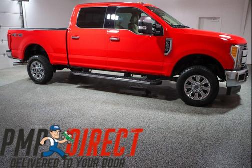 Red 2017 Ford F-250 Lariat