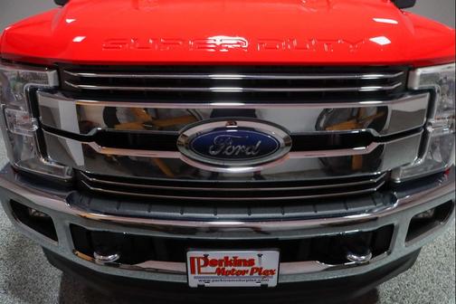 Red 2017 Ford F-250 Lariat