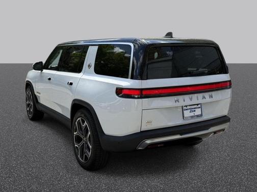 Glacier White 2024 Rivian R1S Adventure Quad Motor Large Pack