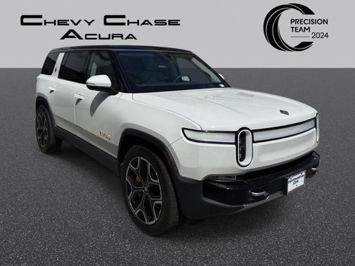 Glacier White 2024 Rivian R1S Adventure Quad Motor Large Pack