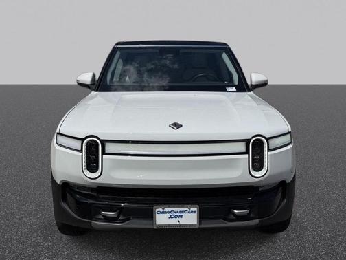 Glacier White 2024 Rivian R1S Adventure Quad Motor Large Pack