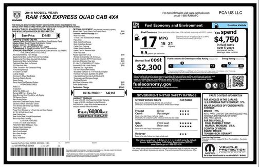 2018 RAM 1500 Express