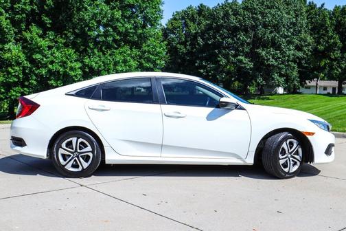 White 2018 Honda Civic LX