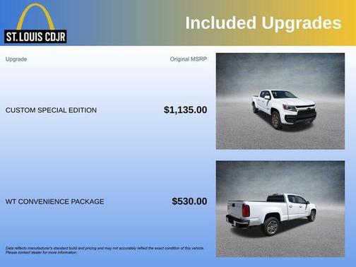 Summit White 2021 Chevrolet Colorado WT