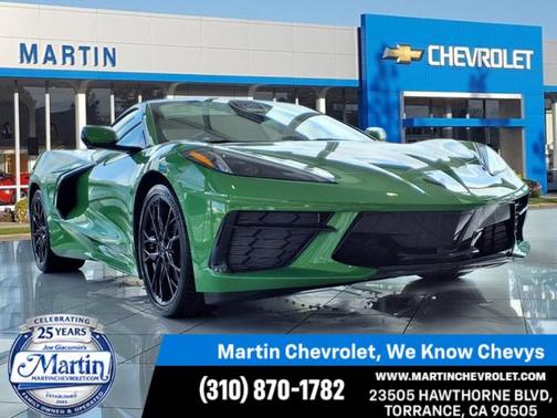 Roswell Green Metallic 2026 Chevrolet Corvette Stingray w/1LT