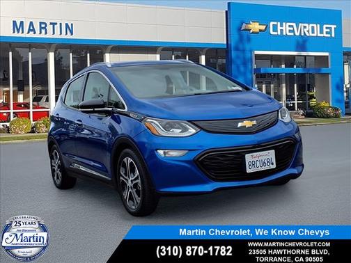 Kinetic Blue Metallic 2020 Chevrolet Bolt EV FWD Premier
