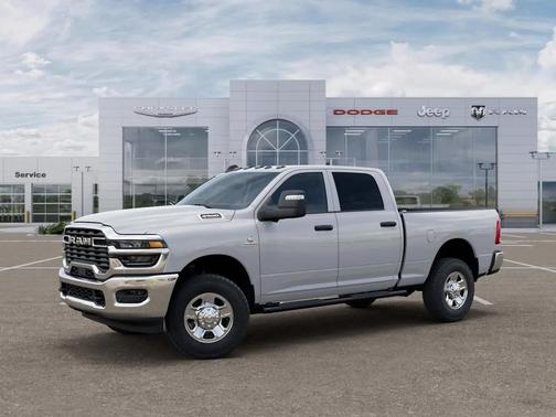 Bright White Clearcoat 2025 RAM 2500 Tradesman Crew Cab 4x4 6'4' Box