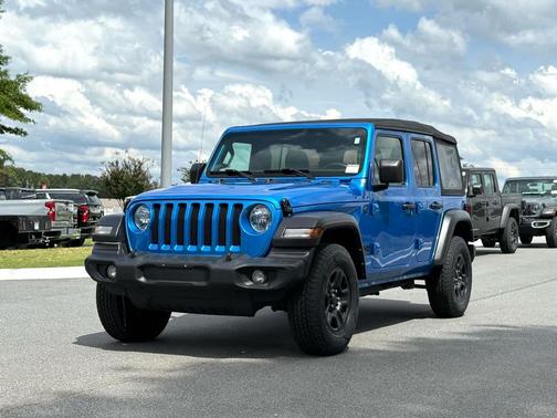 Hydro Blue Pearlcoat 2022 Jeep Wrangler Unlimited Sport