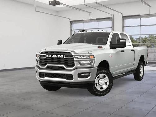 Bright White Clearcoat 2025 RAM 2500 Tradesman Crew Cab 4x4 6'4' Box