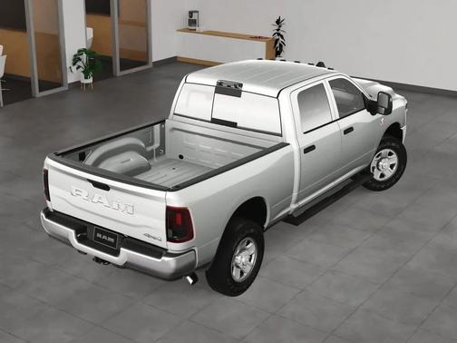 Bright White Clearcoat 2025 RAM 2500 Tradesman Crew Cab 4x4 6'4' Box