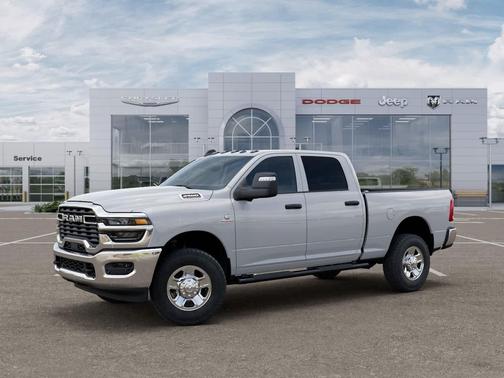 Bright White Clearcoat 2025 RAM 2500 Tradesman Crew Cab 4x4 6'4' Box