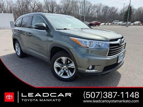 Jade Metallic 2015 Toyota Highlander Limited Platinum