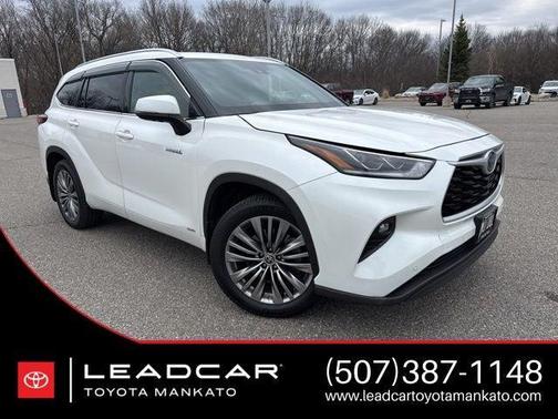 Blizzard Pearl 2021 Toyota Highlander Hybrid Platinum