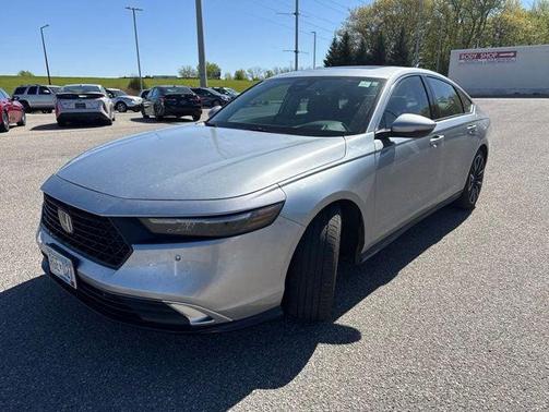 Solar Silver Metallic 2025 Honda Accord Hybrid Touring