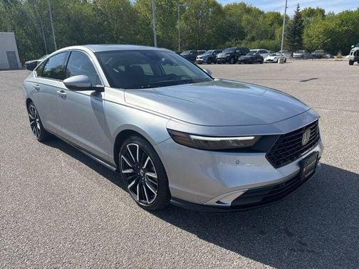 Solar Silver Metallic 2025 Honda Accord Hybrid Touring
