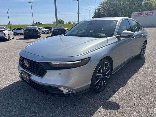 Solar Silver Metallic 2025 Honda Accord Hybrid Touring