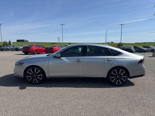 Solar Silver Metallic 2025 Honda Accord Hybrid Touring