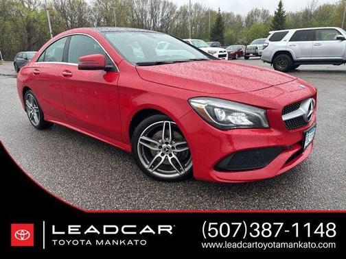 Red 2018 Mercedes-Benz CLA 250 4MATIC